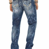 CD611 Jeans confortables pour hommes dans un design de couches inhabituel