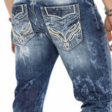 CD611 Jeans confortables pour hommes dans un design de couches inhabituel