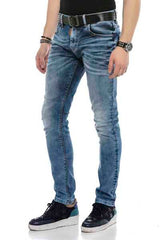 CD621 Jeans confortable pour hommes dans un look usé tendance