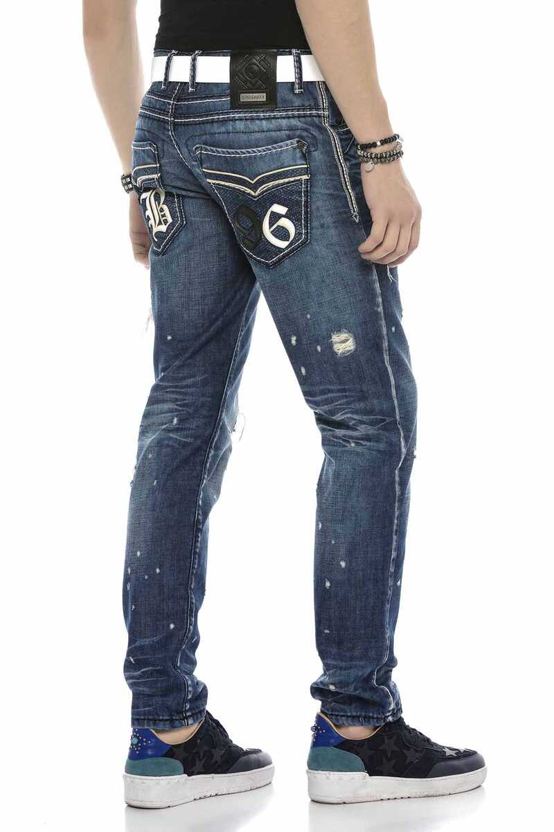 CD627 Men's Jeans in trendy with stylish Cut-Outs