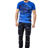 CD639 Jeans droit pour hommes au design stylé