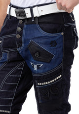 CD639 Men Straight Fit Jeans en diseño elegante