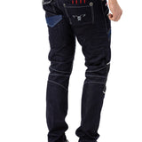 CD639 Jeans droit pour hommes au design stylé