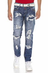 CD644 Los cómodos jeans de los hombres en la mirada destruida de moda