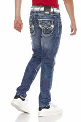 CD644 Los cómodos jeans de los hombres en la mirada destruida de moda