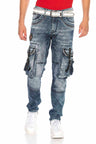 CD650 Jeans droit pour hommes avec poches cargo cools