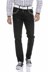 CD663 Jeans confortables pour hommes avec rivets à la mode