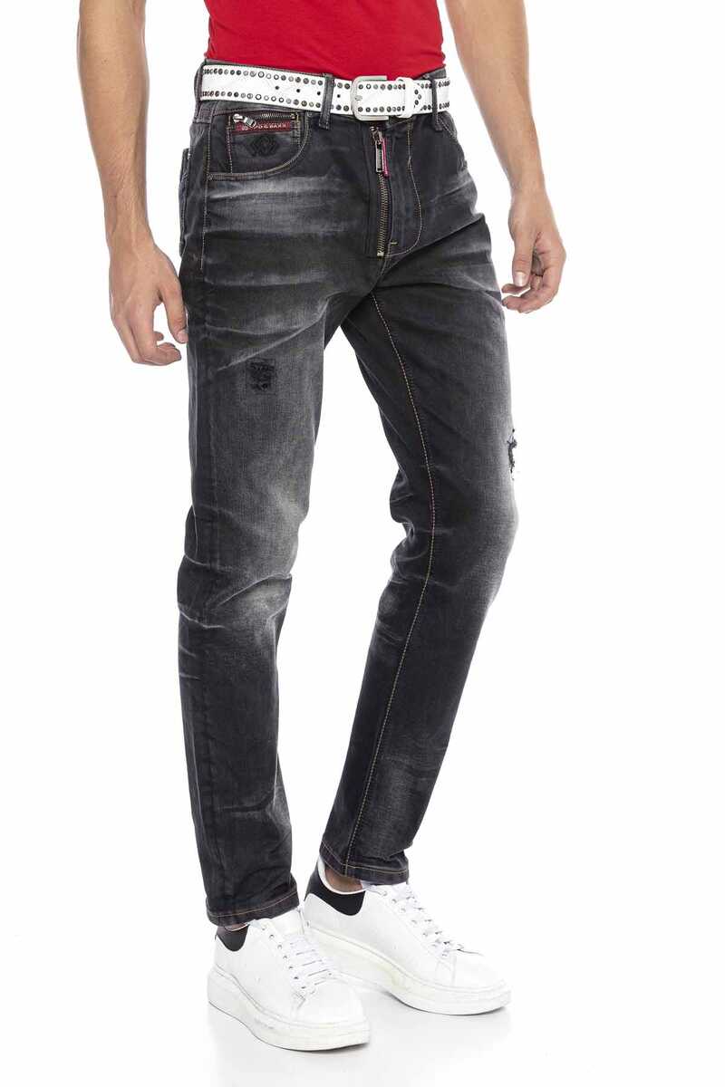 CD666 Rechte fit jeans voor heren in een modieuze look