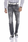 CD668 Jeans cómodos para hombres en un corte moderno y recto
