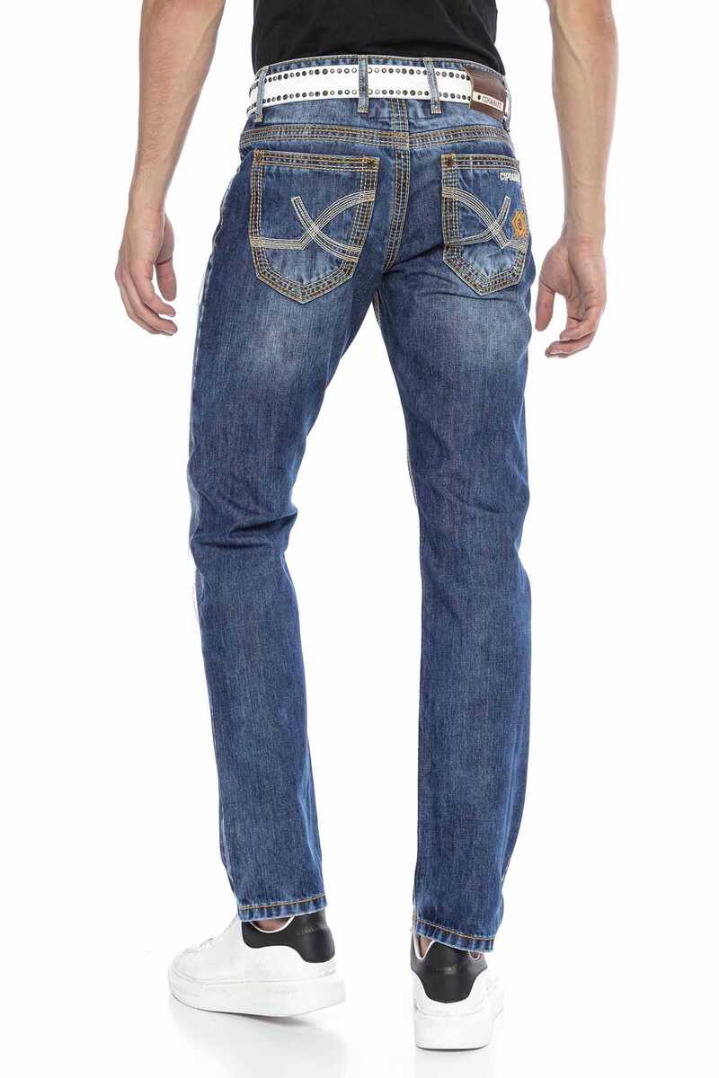 CD670 men torn leisure jeans with trendy details