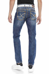 CD670 men torn leisure jeans with trendy details