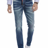 CD673 Herren bequeme Jeans mit trendigen Used-Elementen
