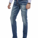 CD673 Herren bequeme Jeans mit trendigen Used-Elementen