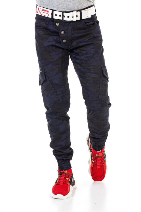 CD690 Men Straight Fit-Jeans with great cargo pockets