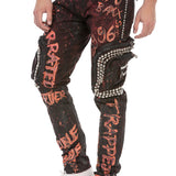 CD693 Jeans tendance pour hommes avec rivets