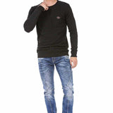 CD695 men Straight fit jeans with trendy decorative stitching