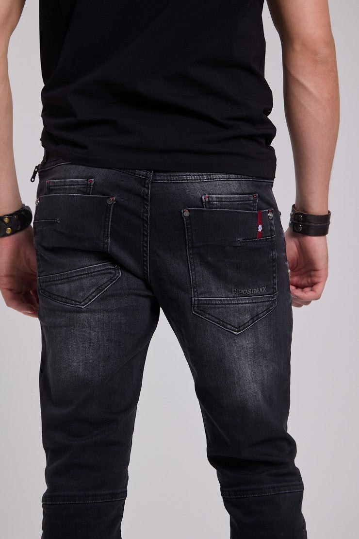 CD699 Tejanos gastados para hombre 