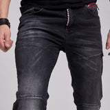 CD699 Herren Straight Fit-Jeans mit cooler Used-Waschung