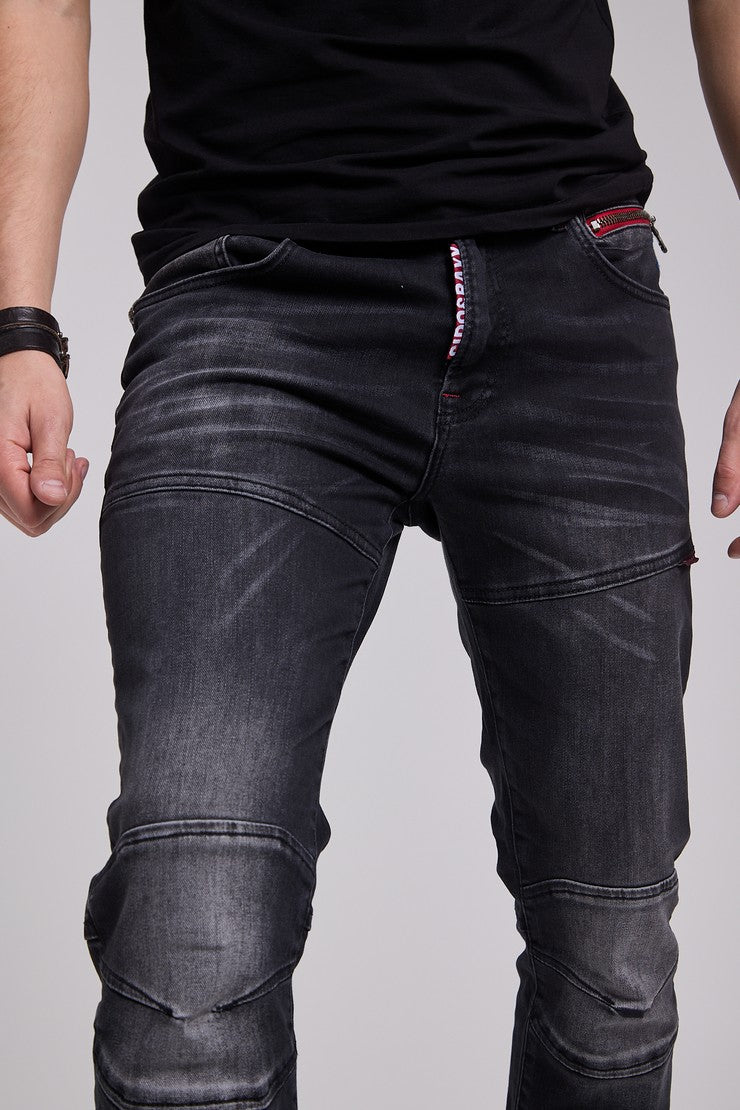 CD699 Tejanos gastados para hombre 