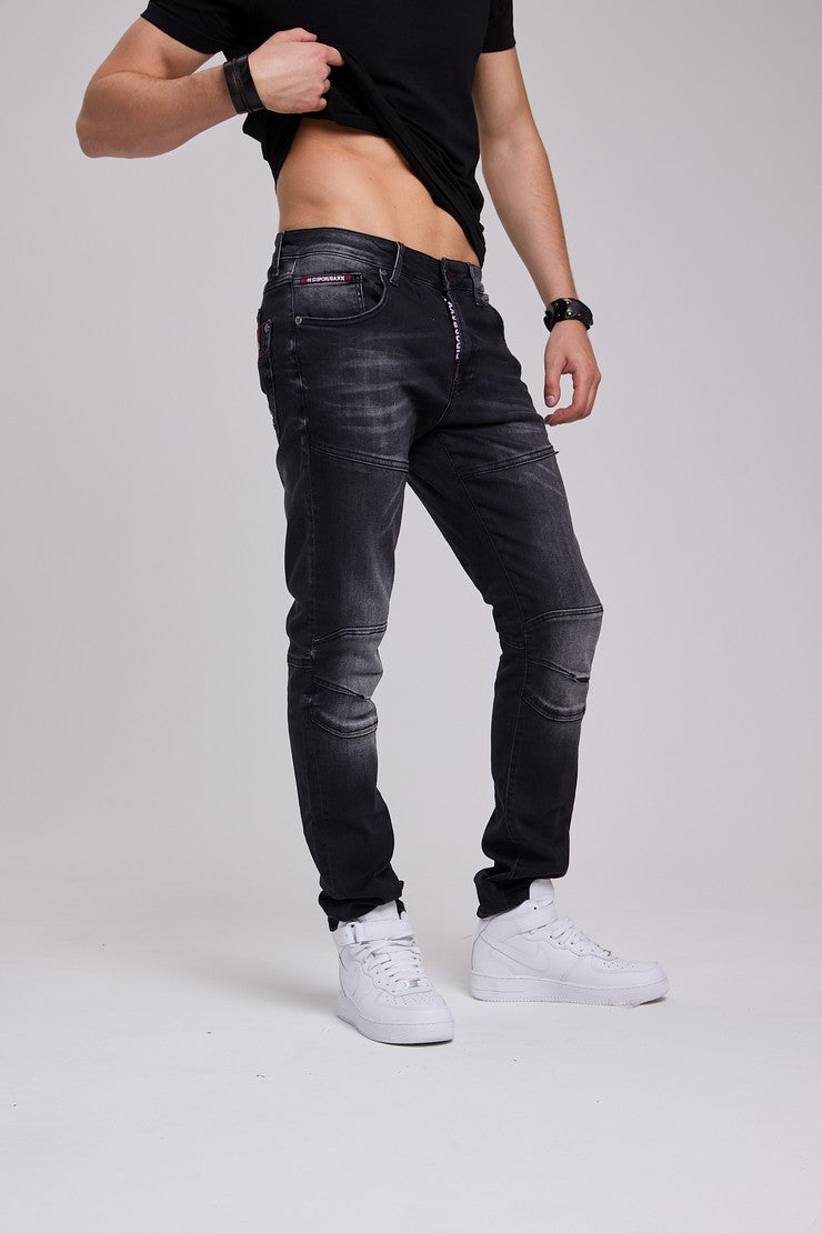 CD699 Tejanos gastados para hombre 