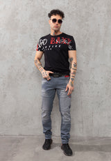CD699 Tejanos gastados para hombre 