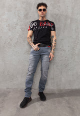 CD699 Tejanos gastados para hombre 