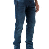CD699 Herren Straight Fit-Jeans mit cooler Used-Waschung