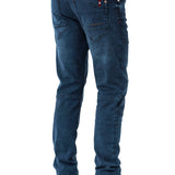 CD699 Herren Straight Fit-Jeans mit cooler Used-Waschung