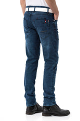 CD699 Tejanos gastados para hombre 