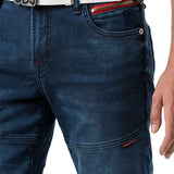CD699 Herren Straight Fit-Jeans mit cooler Used-Waschung