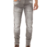 CD699 Herren Straight Fit-Jeans mit cooler Used-Waschung