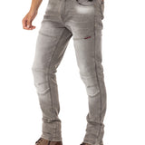 CD699 Herren Straight Fit-Jeans mit cooler Used-Waschung