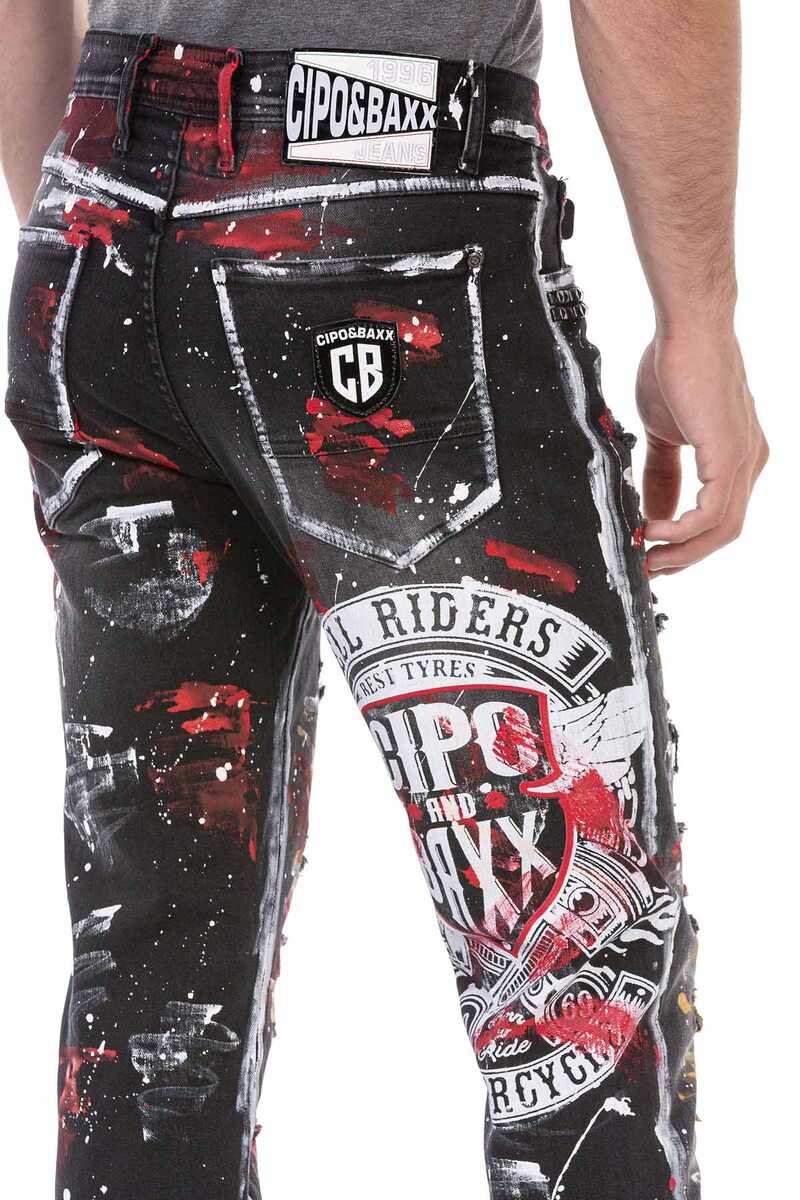 CD715 Jeans Streetstyle da Uomo 