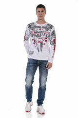 CD717 Herren Slim-Fit-Jeans mit tollen Stickereien