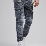 CD780 Jeans droit pour hommes avec poches cargo tendance