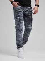 CD780 Pantalon Cargo de Corte Recto para Hombre 
