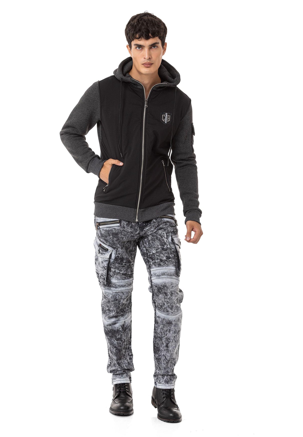 CD780 Pantalon Cargo de Corte Recto para Hombre 