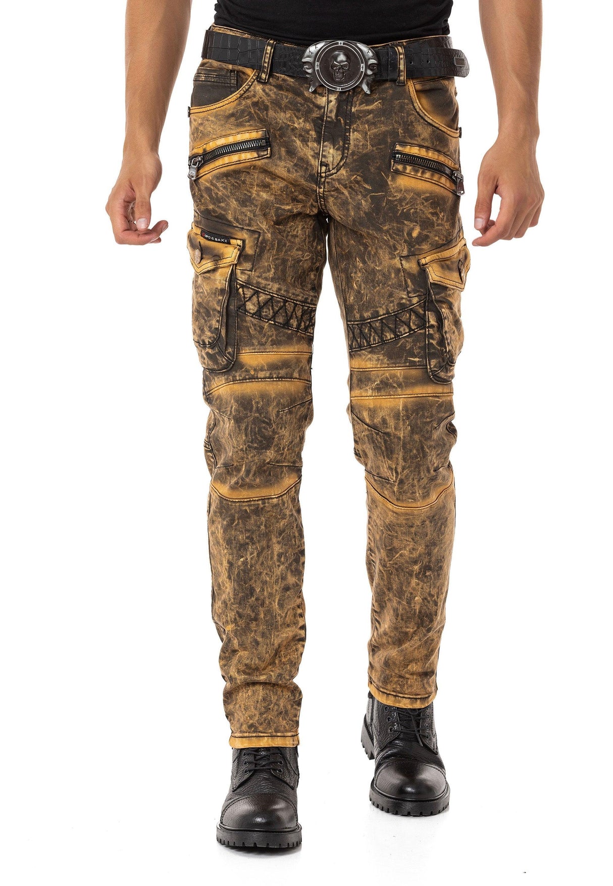 CD780 Pantalon Cargo de Corte Recto para Hombre 