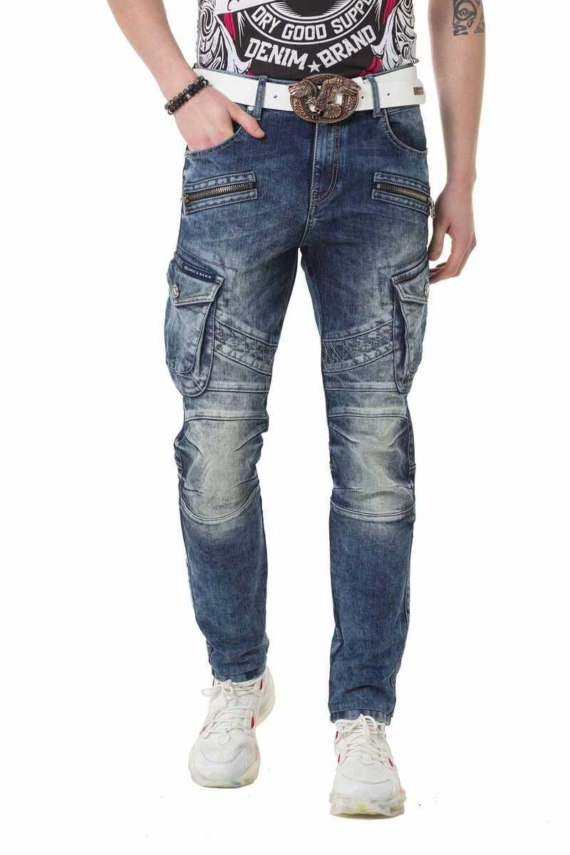 CD780 Pantalon Cargo de Corte Recto para Hombre 