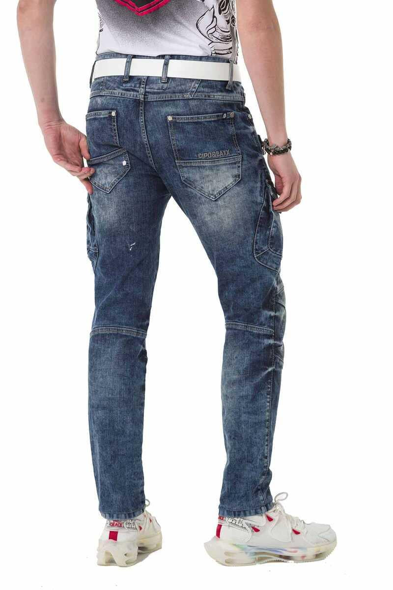 CD780 Pantalon Cargo de Corte Recto para Hombre 