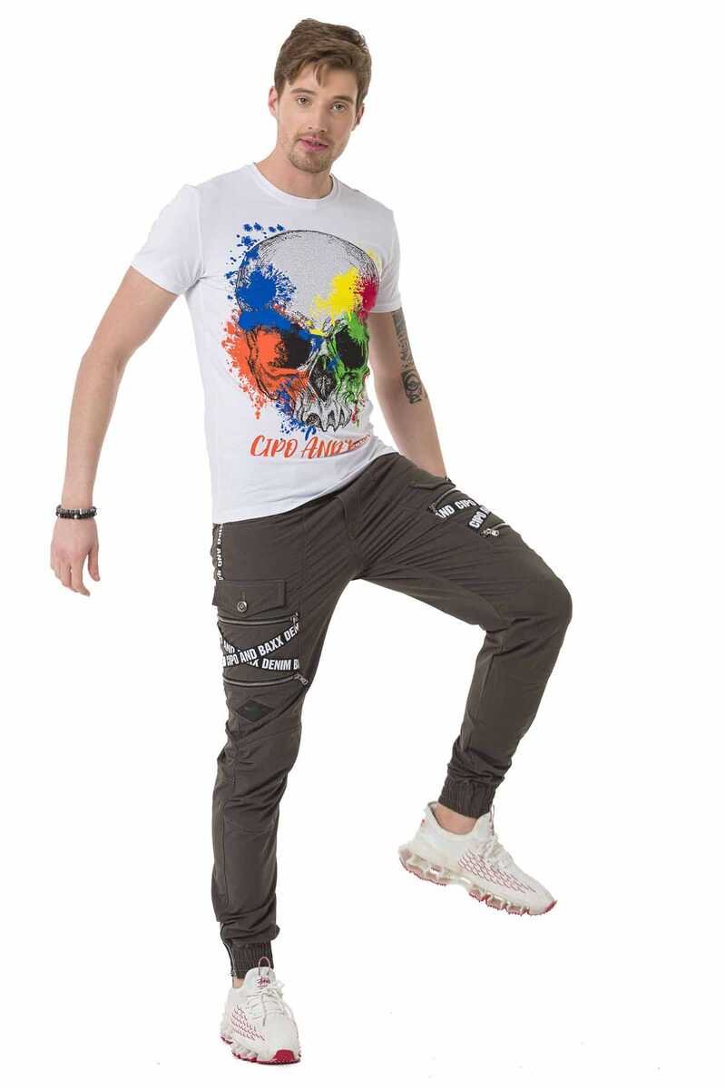 CD786 Pantalones cargo para hombres