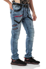 CD795 Tejanons de Hombre estilo Motero