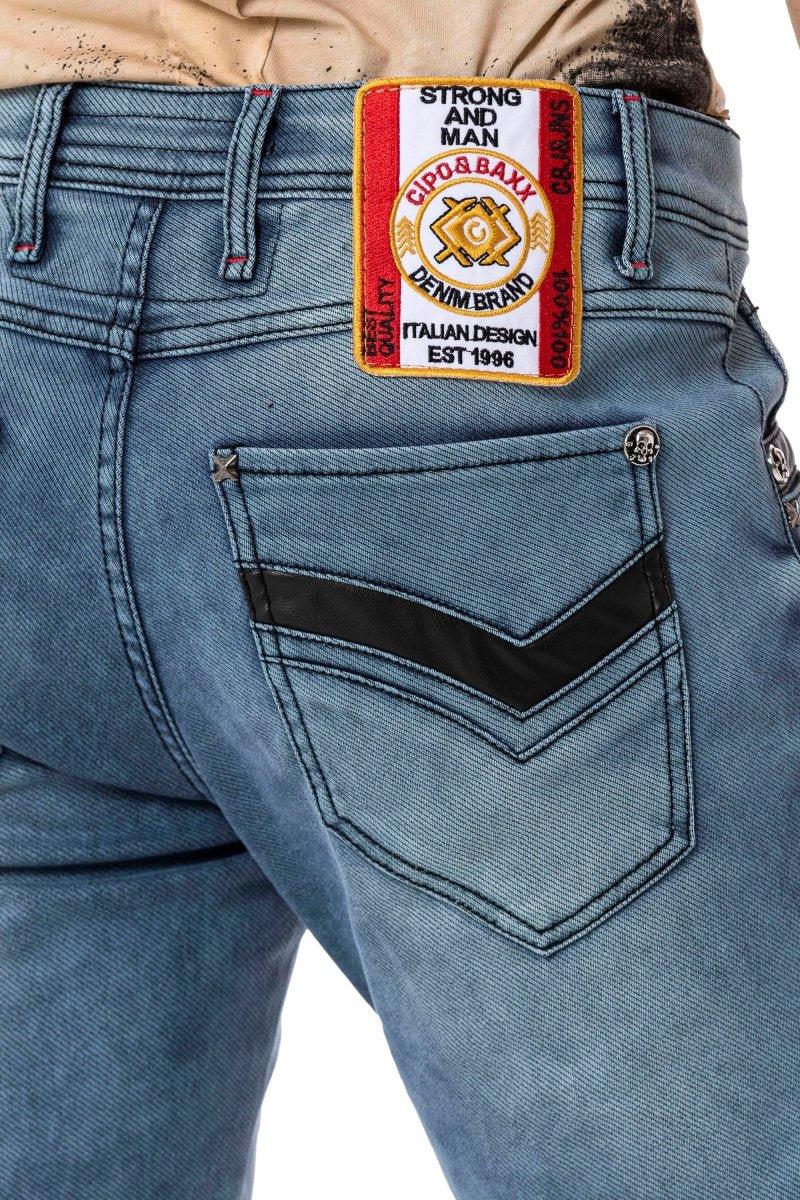 CD795 Tejanons de Hombre estilo Motero