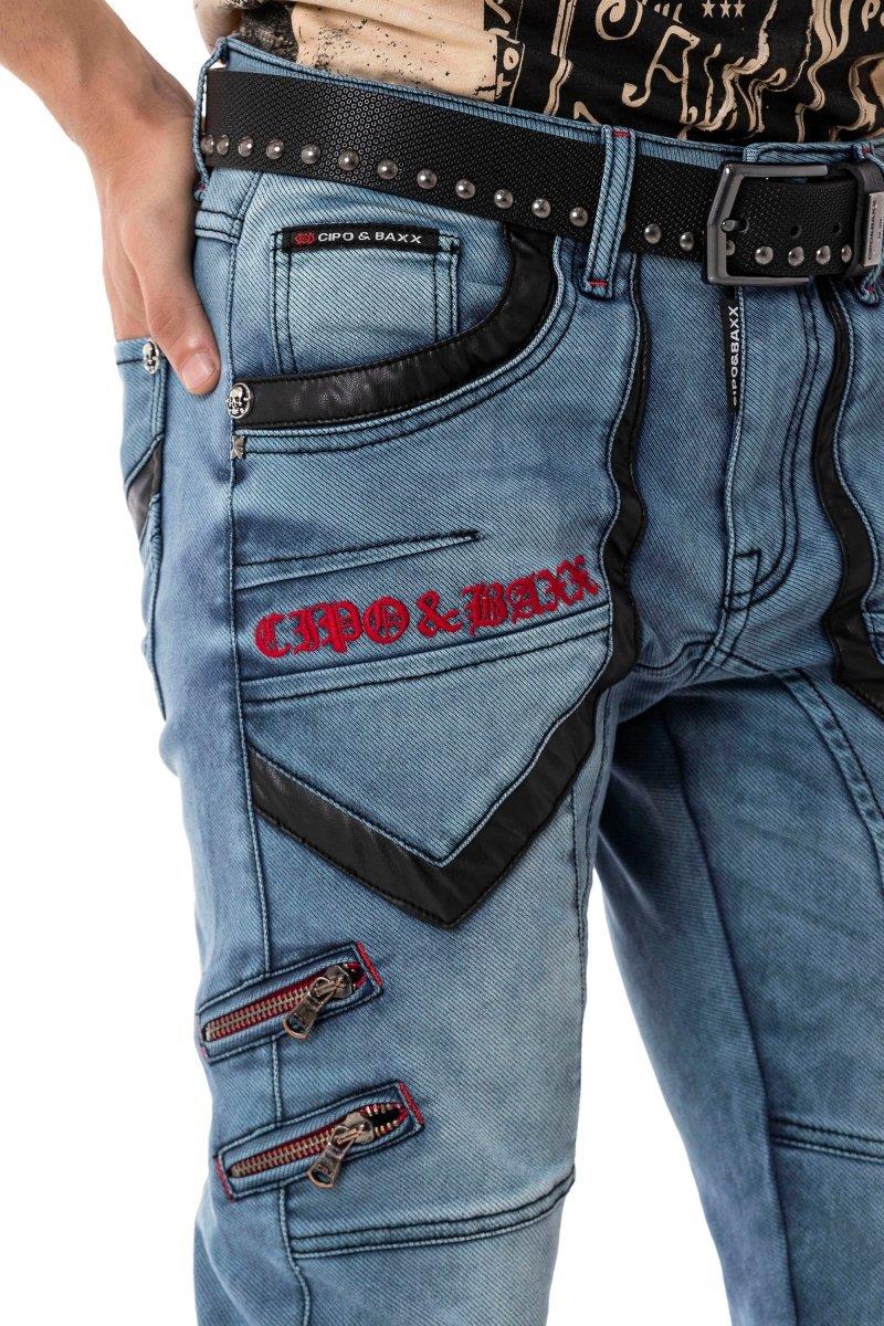 CD795 Tejanons de Hombre estilo Motero