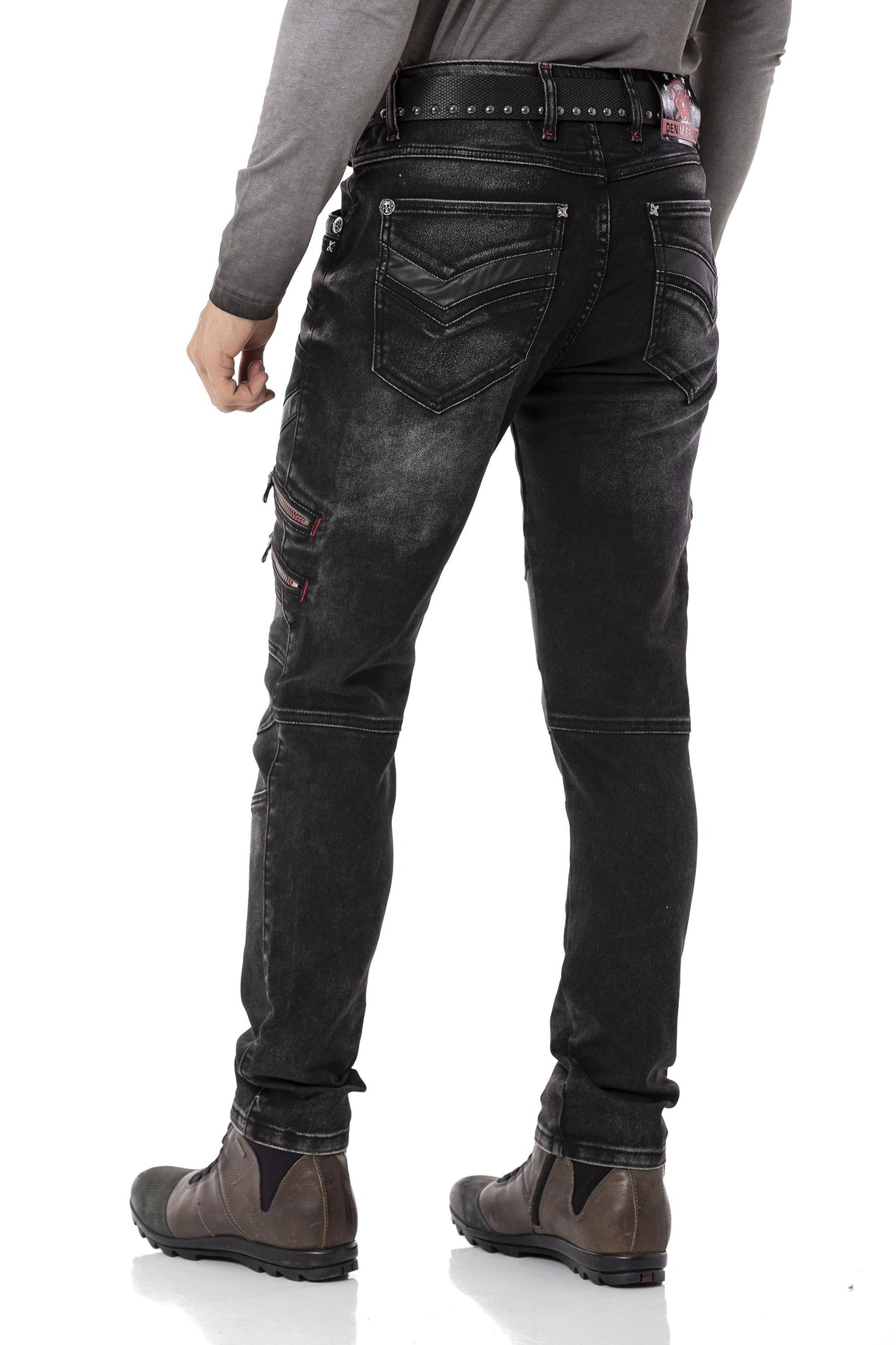 CD795 Tejanons de Hombre estilo Motero