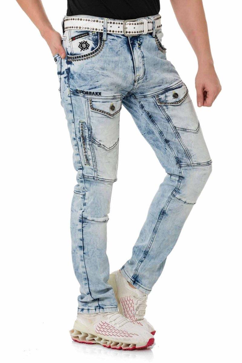 CD810 Jeans pour hommes au look extravagant