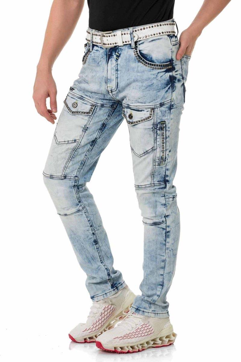 CD810 Jeans pour hommes au look extravagant