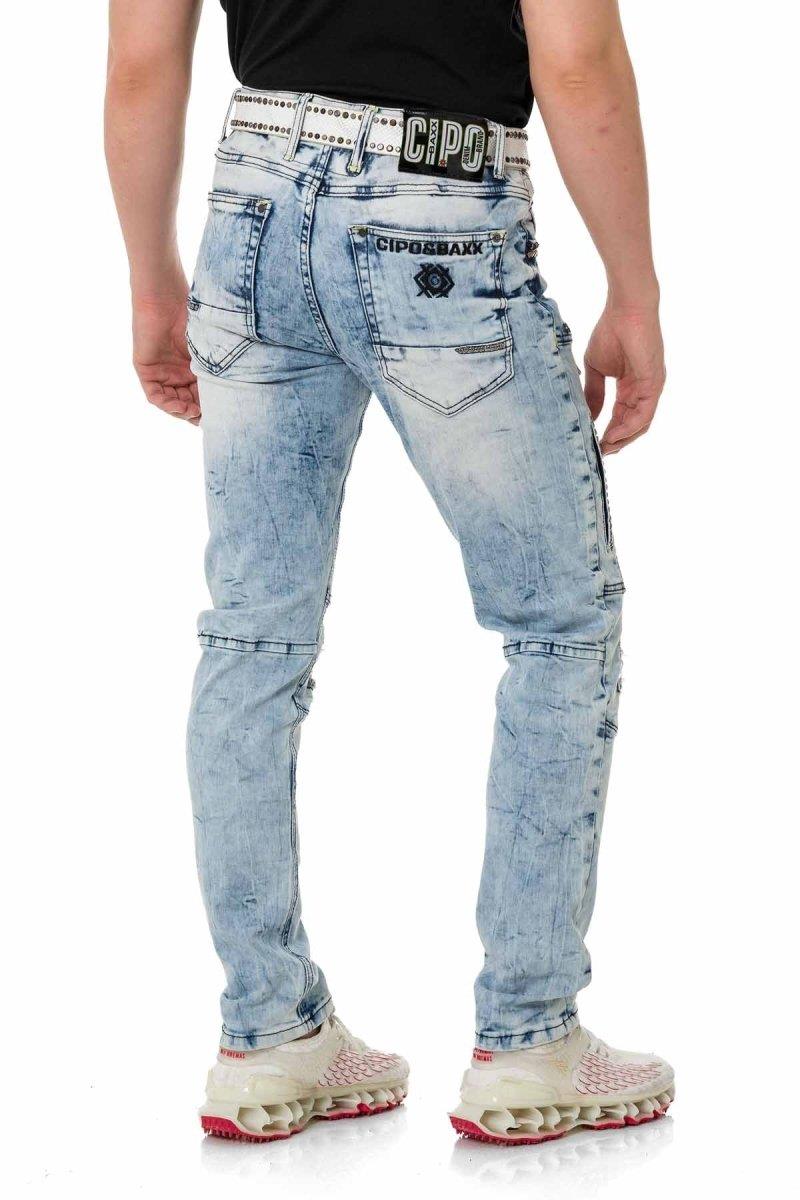CD810 Jeans pour hommes au look extravagant