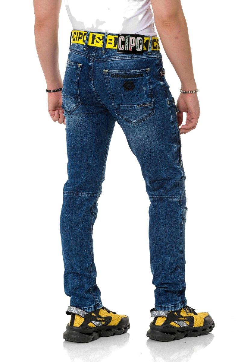 CD810 Jeans pour hommes au look extravagant