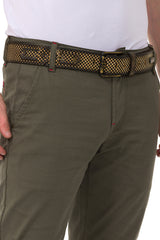 CD842 Men's fabric trousers in the fashionable slim fit cut